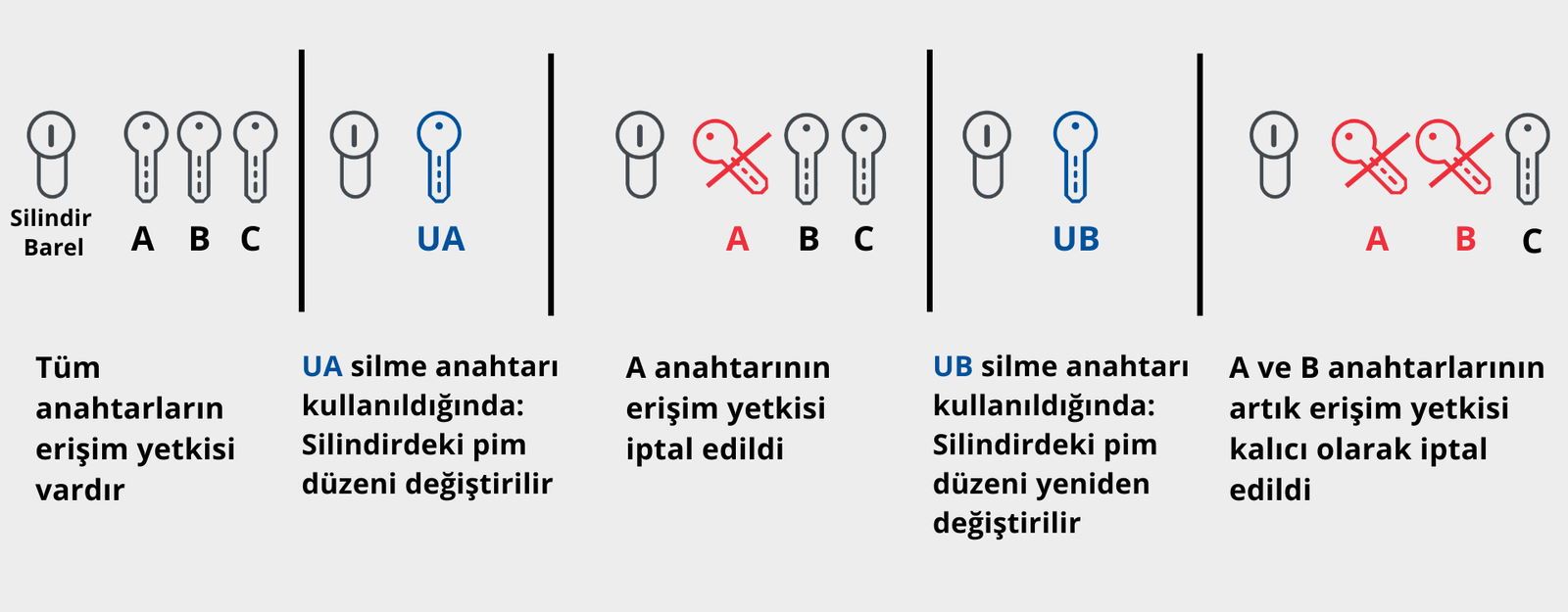 Silinebilir Anahtar (BAZ3 Fonksiyonu)